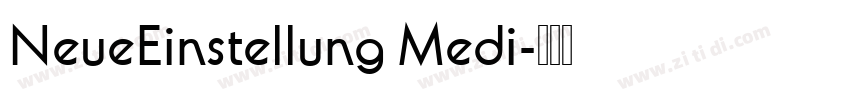 NeueEinstellung Medi字体转换